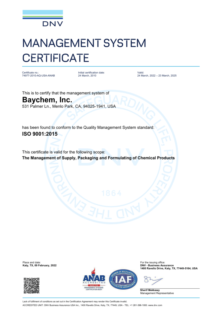 Baychem-Chemical-Solutions-ISO-Certification-9001-2015-new-2022